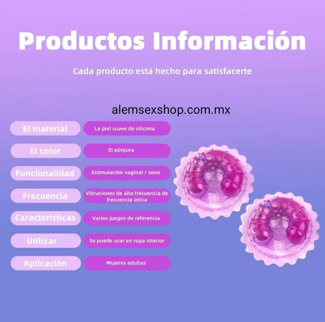 Pezoneras flor vibrador