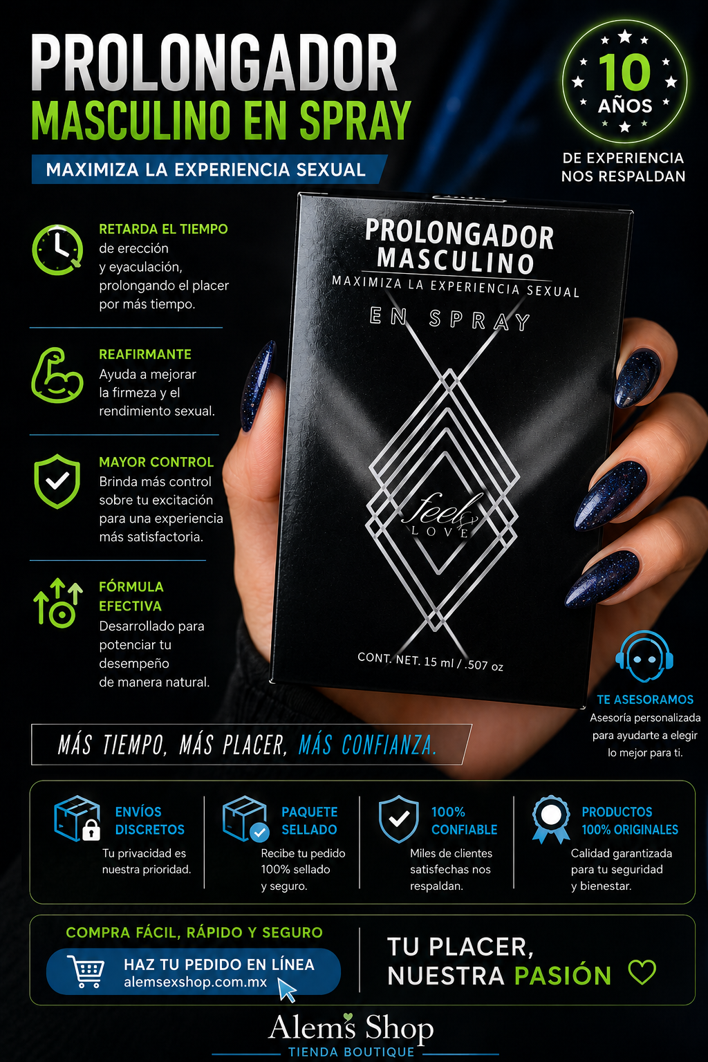 Prolongador en Spray