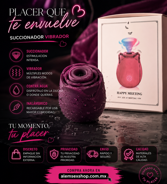 Vibrador Succionador Flor