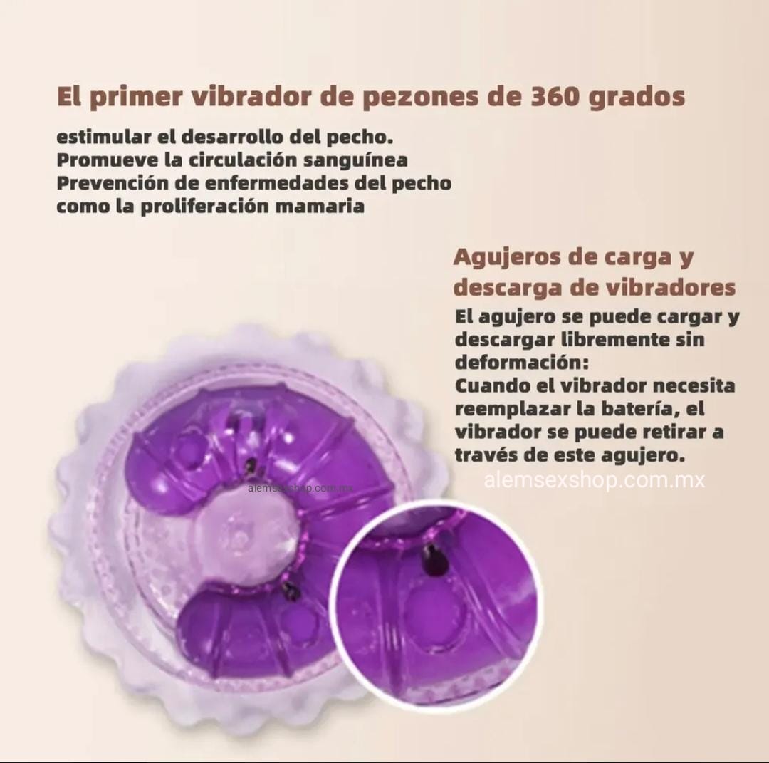 Pezoneras flor vibrador